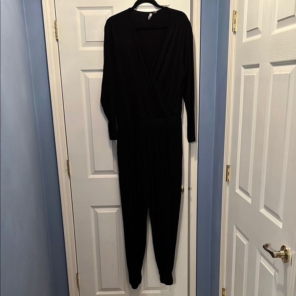 ASOS Elegant Black Long Sleeve Jumpsuit